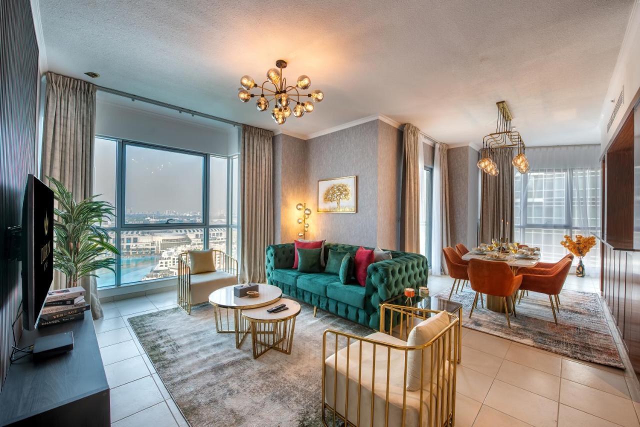 Durrani Homes - Luxe Living With Burj Khalifa And Fountain View - Third Room Without Partition Дубай Экстерьер фото