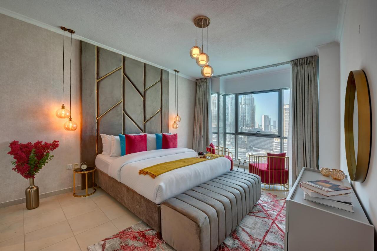 Durrani Homes - Luxe Living With Burj Khalifa And Fountain View - Third Room Without Partition Дубай Экстерьер фото